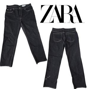 Zara Size 12 Extra Large Women's Black Jeans Bootcut
